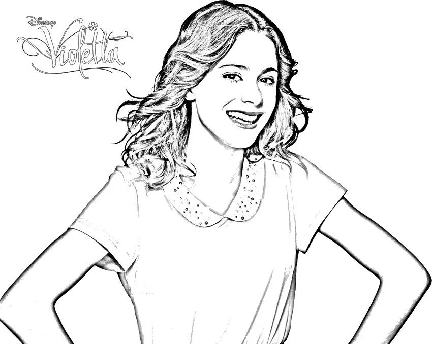 coloriage a imprimer Violetta