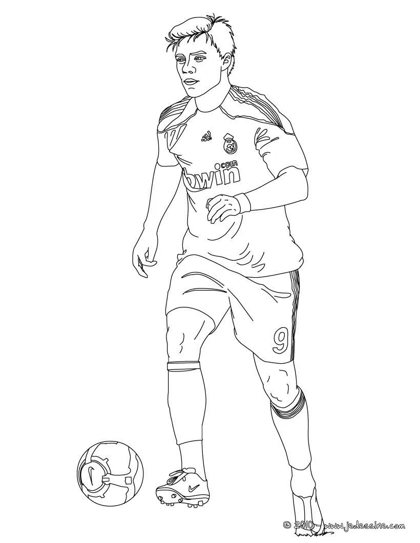 Coloriage JOUEURS DE FOOT - Cristiano Ronaldo, CR7