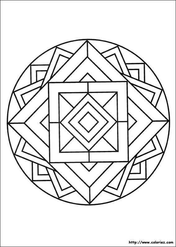 COLORIAGE - mandala 3D | Desenhos para colorir mandalas, Desenhos de  mandalas, Padrões de mosaico