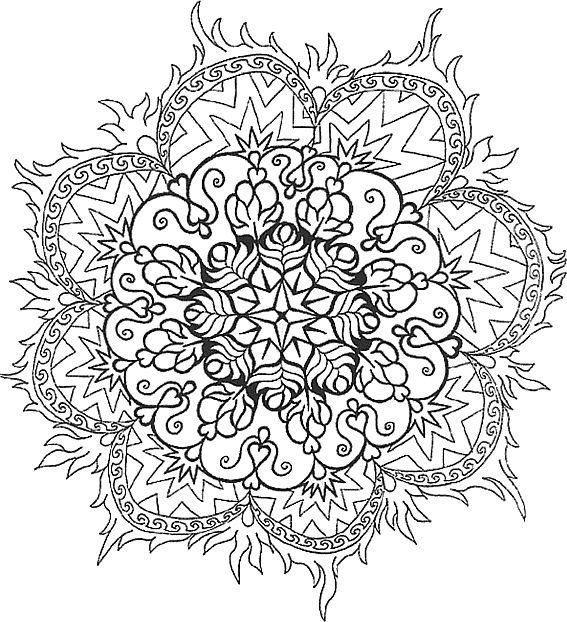 Coloriage De Mandala A Imprimer Difficile | Mandalas | Pinterest