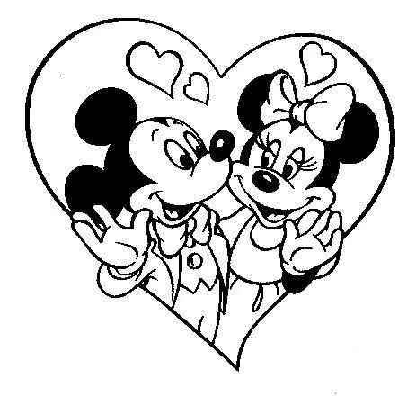 coloriage Mickey et Minnie