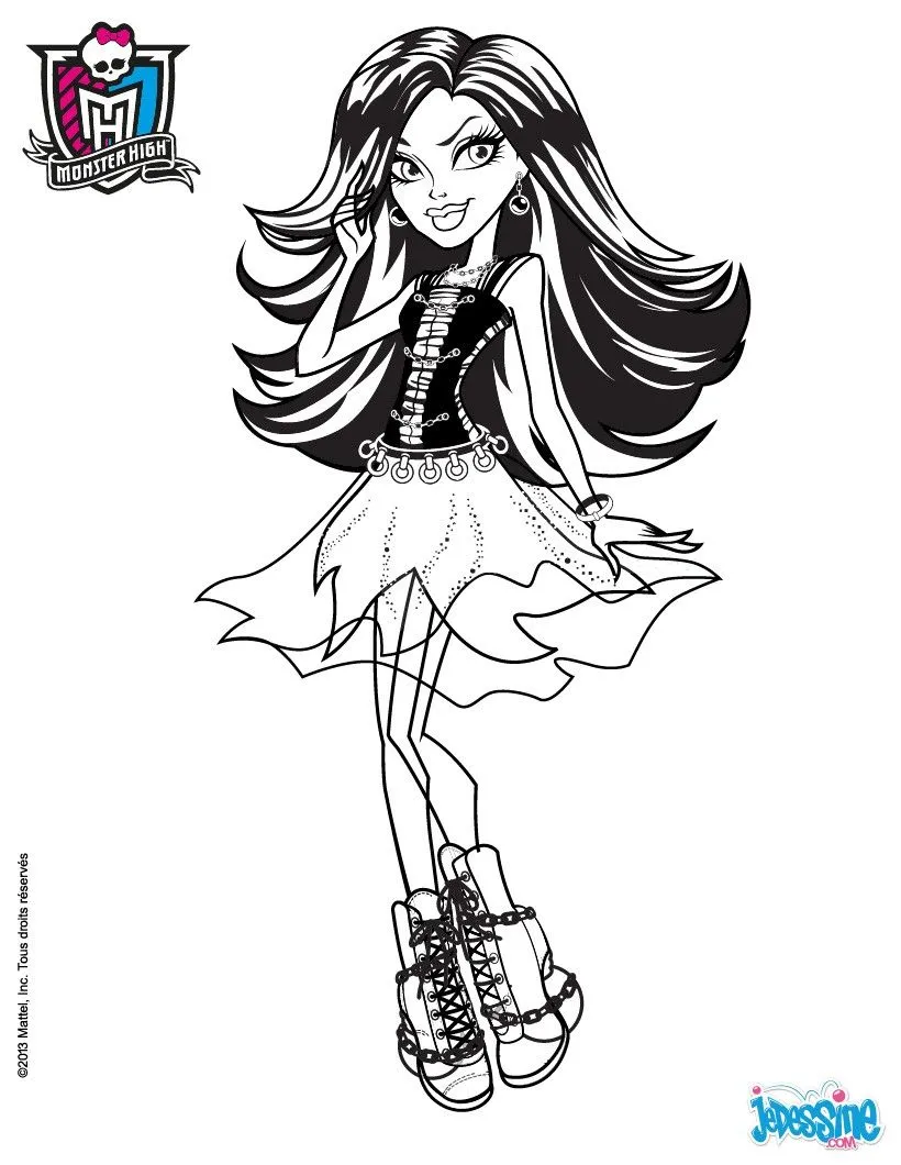 Coloriage MONSTER HIGH - Spectra Vondergeist