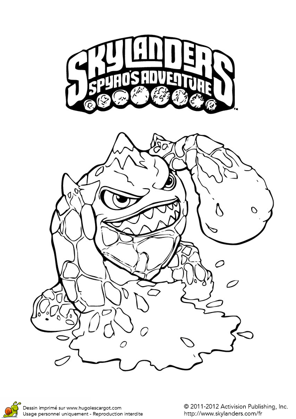 Coloriage Skylanders sur Hugolescargot.com