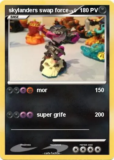 Pokémon skylanders swap force 6 6 - mor - Ma carte Pokémon