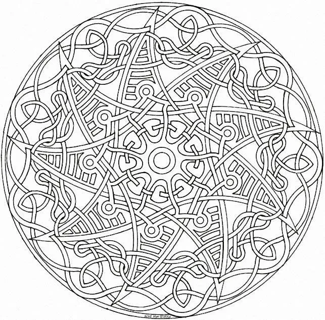 coloriage mandala difficile a imprimer