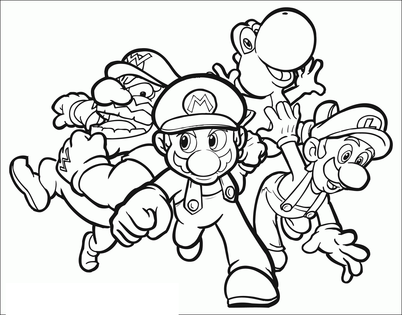 Coloriages-mario-bros-1 - Mario Bros - Just Color Niños : Dibujos para  colorear para niños