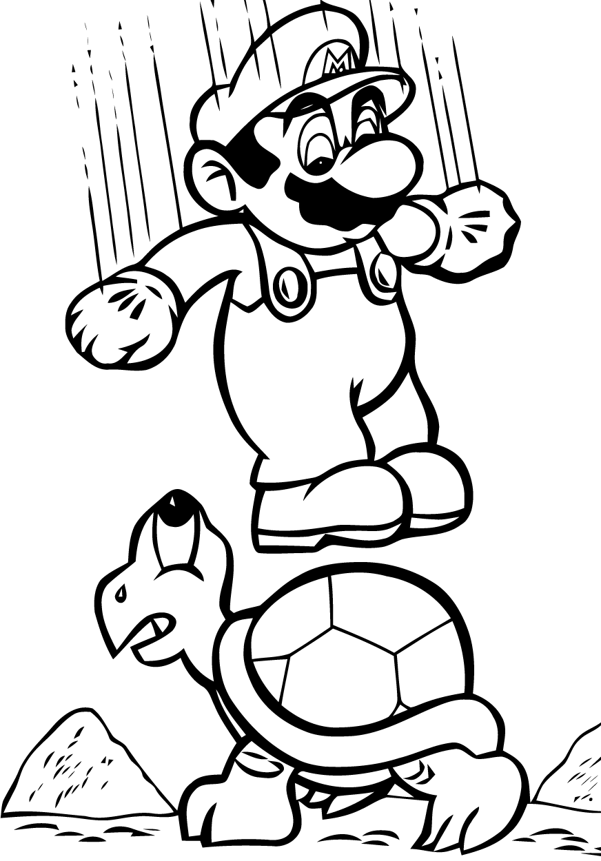 Coloriages-mario-bros-8 - Mario Bros - Just Color Niños : Dibujos para  colorear para niños