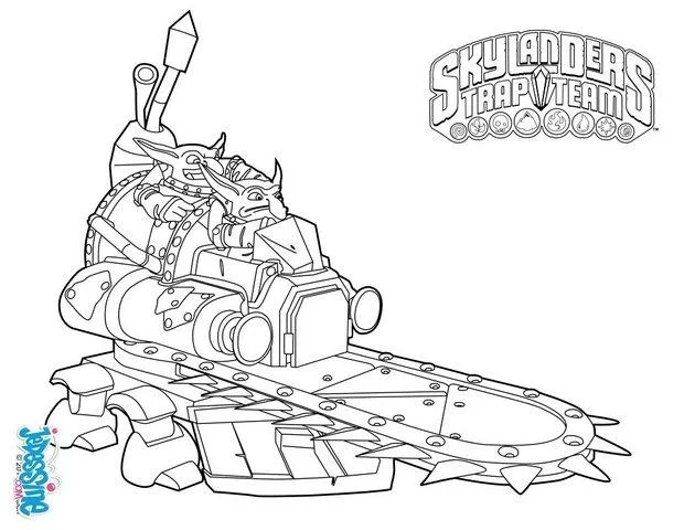 Coloriages Skylanders TRAP TEAM - Wallop, le trap master