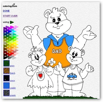 Coloring – Colorear dibujos infantiles en Internet