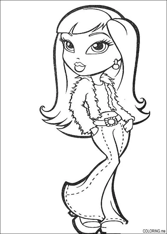 Coloring page : Bratz jeans 2 - Coloring.me