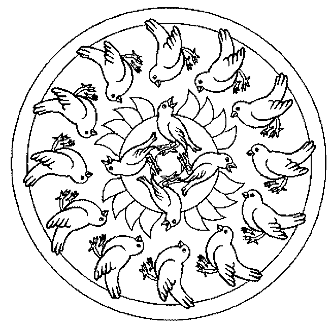 Coloring Page - Mandala animal coloring pages 44