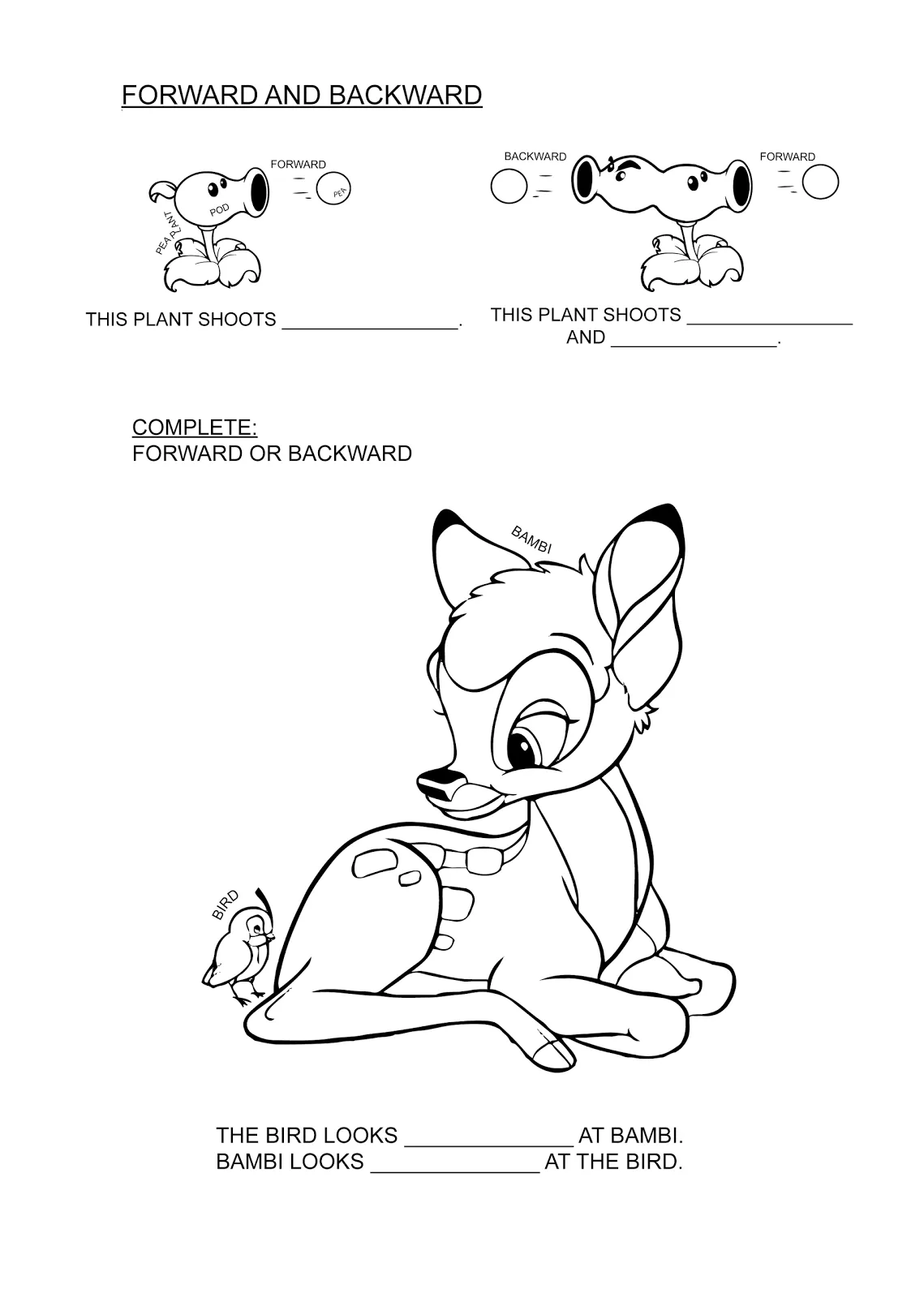 Coloring pages for learning English in context: Shooting and ...