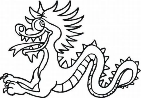 DRAGONES CHINOS DIBUJOS PARA COLOREAR | Dibujos para colorear