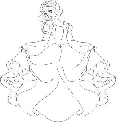 Colorir Desenho princesas para pintar