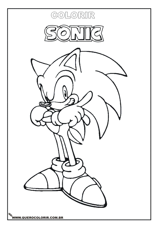 Colorir e Pintar: Sonic