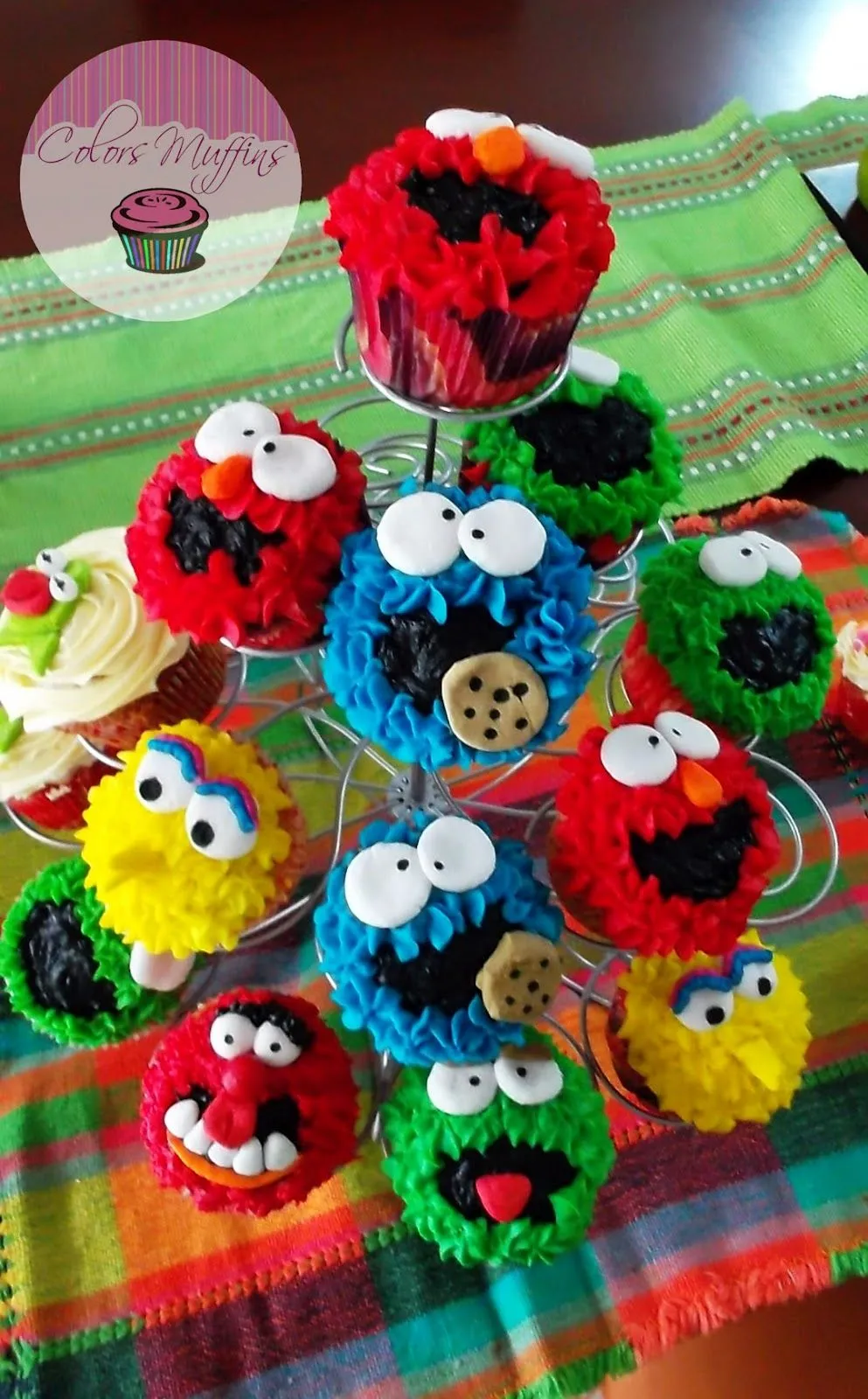 Colors Muffins: Plaza Sesamo en tus muffins