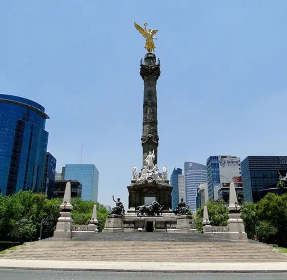 Columna del Angel de la Independencia, México Historia Biografías ...