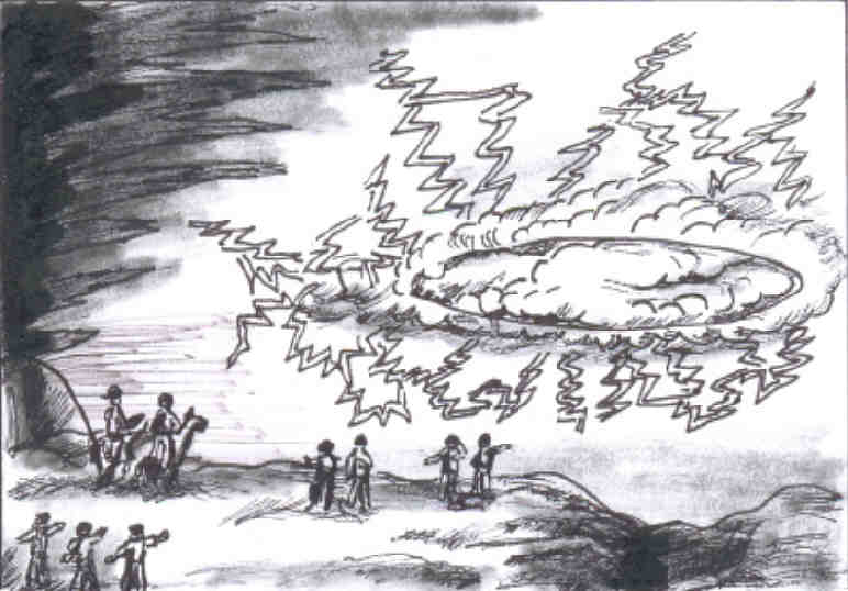 ... una columna de nube para guiarlos en el camino y de noche en una