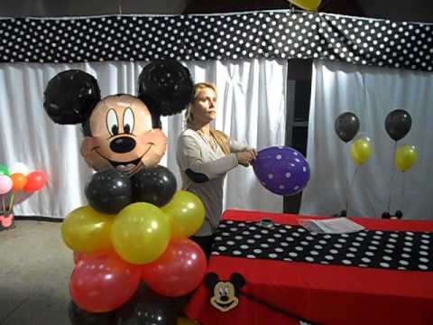 Columnas de globos de Mickey Mouse - Imagui