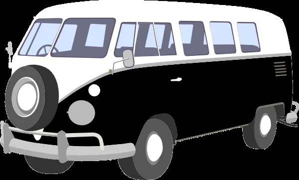 Combi Van clip art - vector clip art online, royalty free & public ...