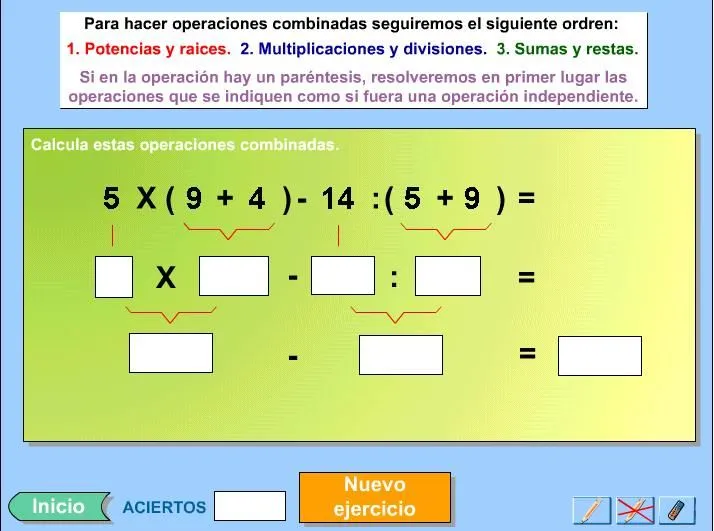 Operaciones combinadas. 3º Primaria - Matemáticas (Testeando ...