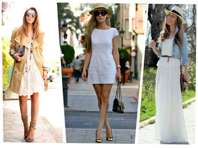 como combinar un vestido blanco | ActitudFEM