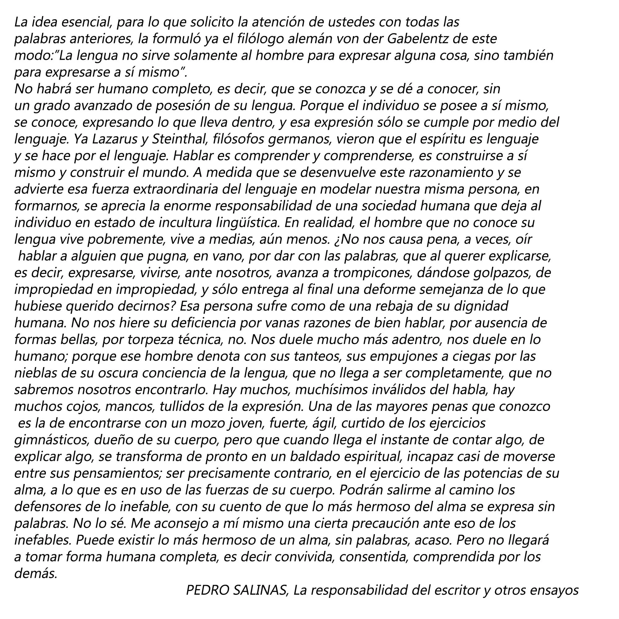 Comentario lingüísitico de un texto humanístico | La guía de Lengua