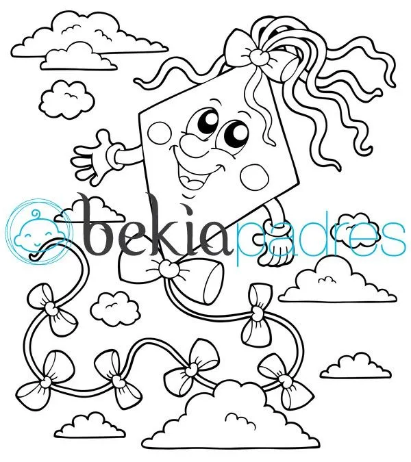 Cometa: dibujo para colorear