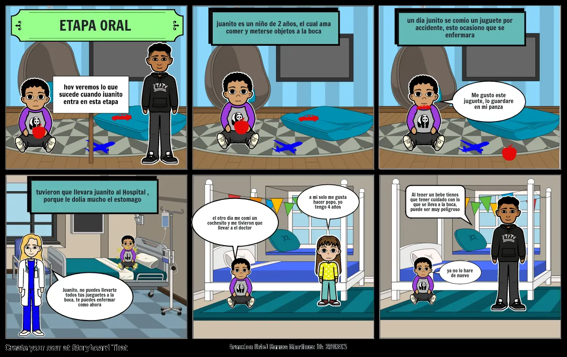 CÓMIC ETAPAS DEL DESARROLLO HUMANO Storyboard por brandon10963