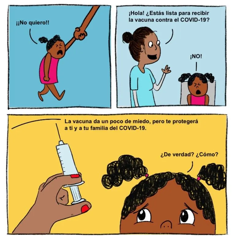 Nuevo cómic para niños: ¡Por qué debemos vacunarnos contra el COVID-19! :  Oregon Health News Blog