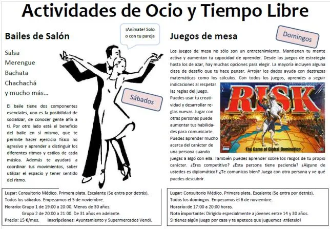 Comienzan las actividades de ocio y tiempo libre | El Diario de ...