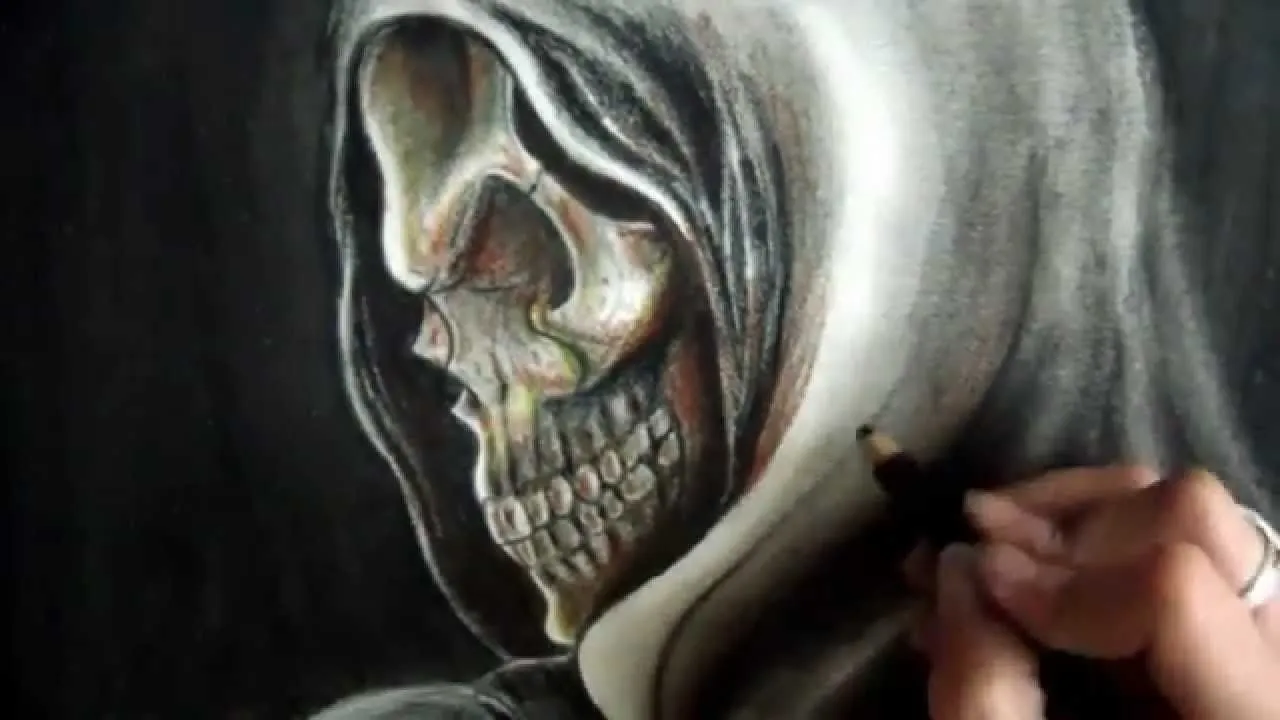 CÓMO DIBUJAR UNA CALAVERA - YouTube