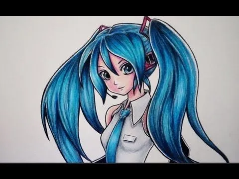 CÓMO DIBUJAR A HATSUNE MIKU VOCALOID domerelly - Vinzo TV - Home ...