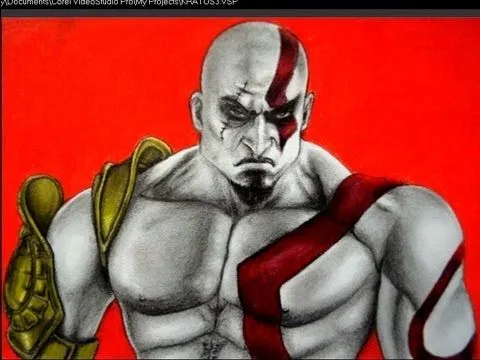 CÓMO DIBUJAR A KRATOS DE GOD OF WAR - YouTube