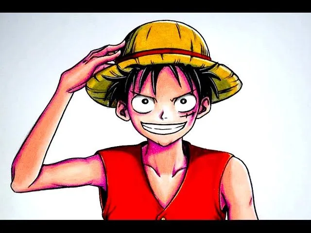 CÓMO DIBUJAR A LUFFY DE ONE PIECE / COMO DIBUJAR ANIME - YouTube