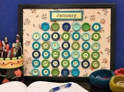 Como Cacer un Calendario con Botones