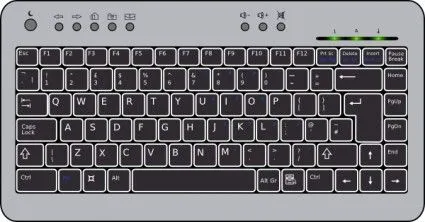 Compacto Prediseñadas Teclado De Computadora-Vector Clip Art ...