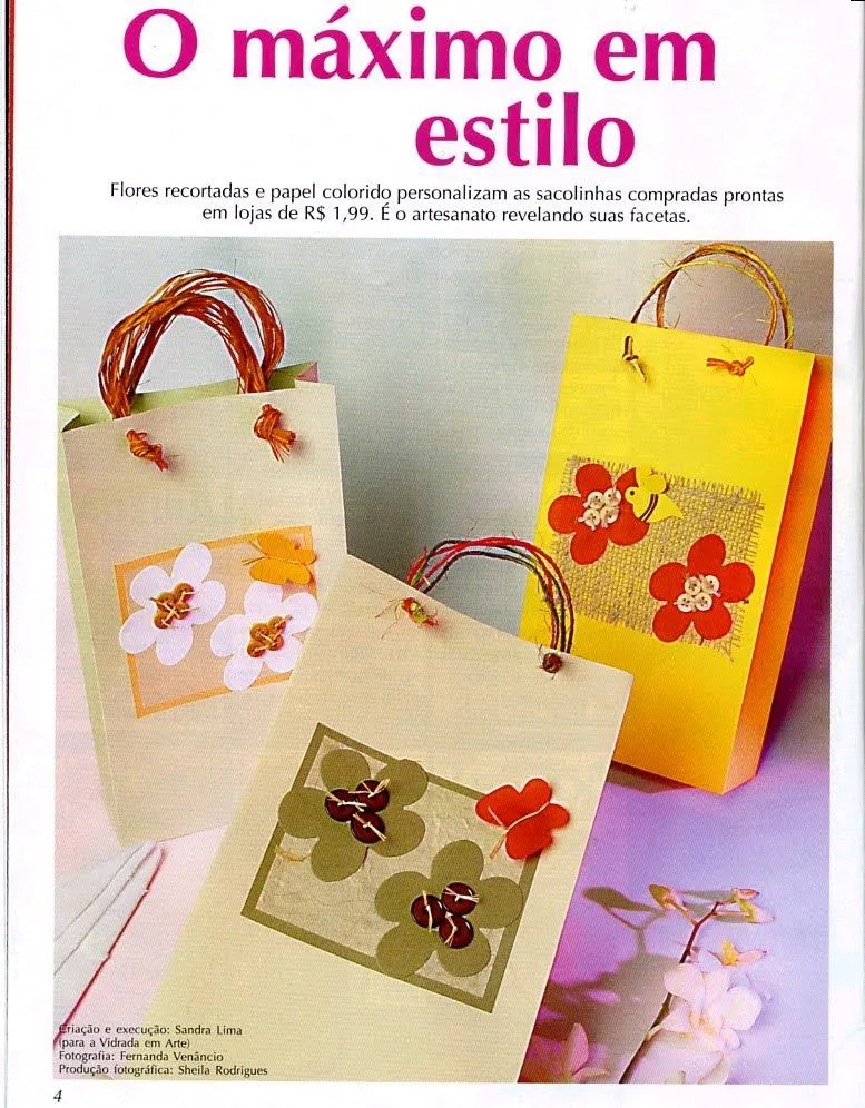 Compartiendo con mis amigas ♥: ♥ Bolsas de papel decoradas con ...