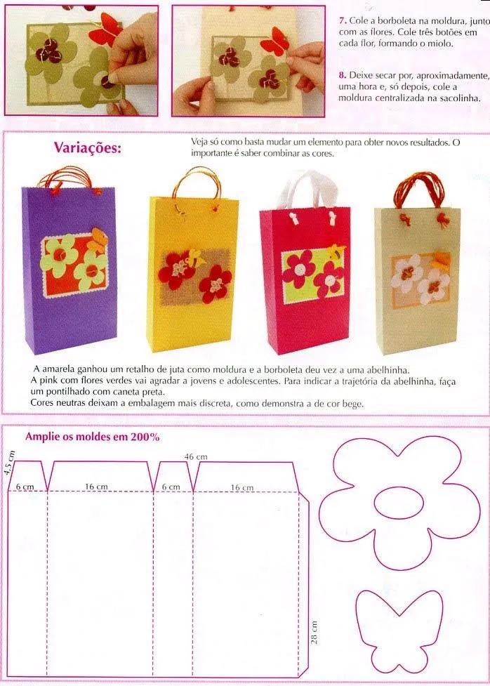 Compartiendo con mis amigas ♥: ♥ Bolsas de papel decoradas con ...