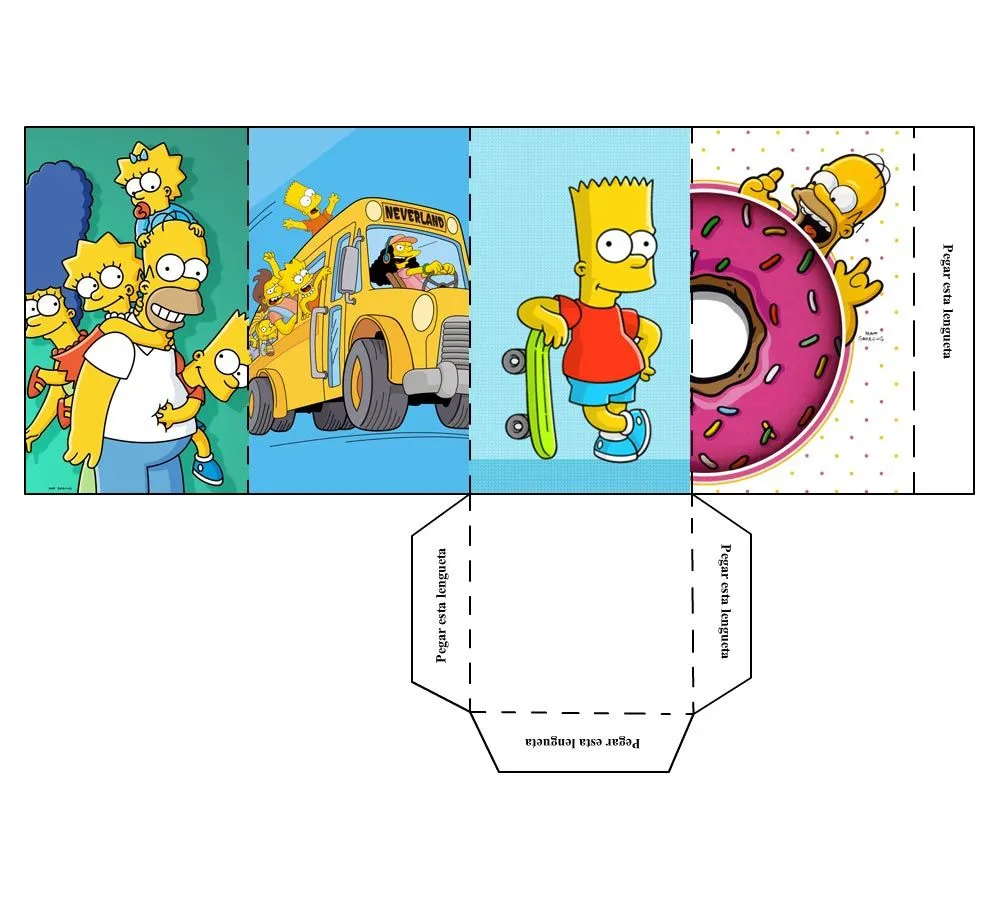 Invitaciónes de cumpleaños para imprimir de los Simpsons - Imagui