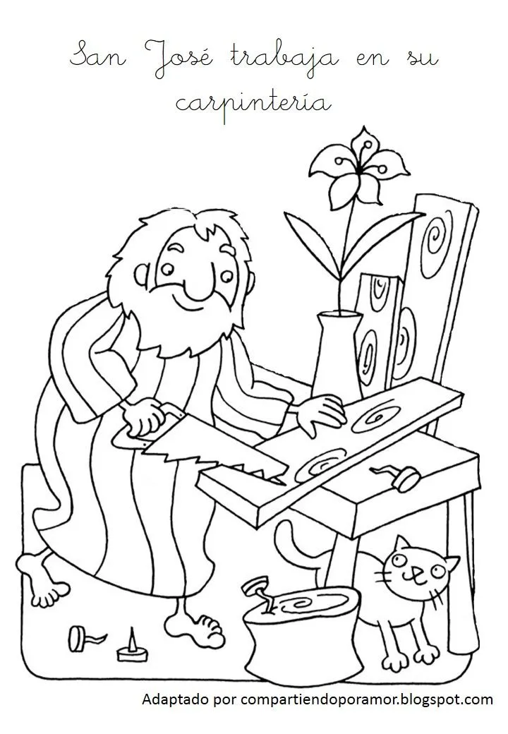 Compartiendo por amor: Santos para colorear