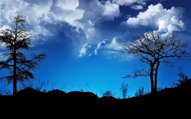 Compartiendo Fondos : Paisajes: Cielo Azul y Nubes Blancas