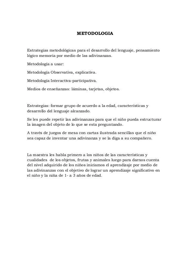 Compendio de adivinanzas para trabajar con niños y niñas de 2 a 3 año…