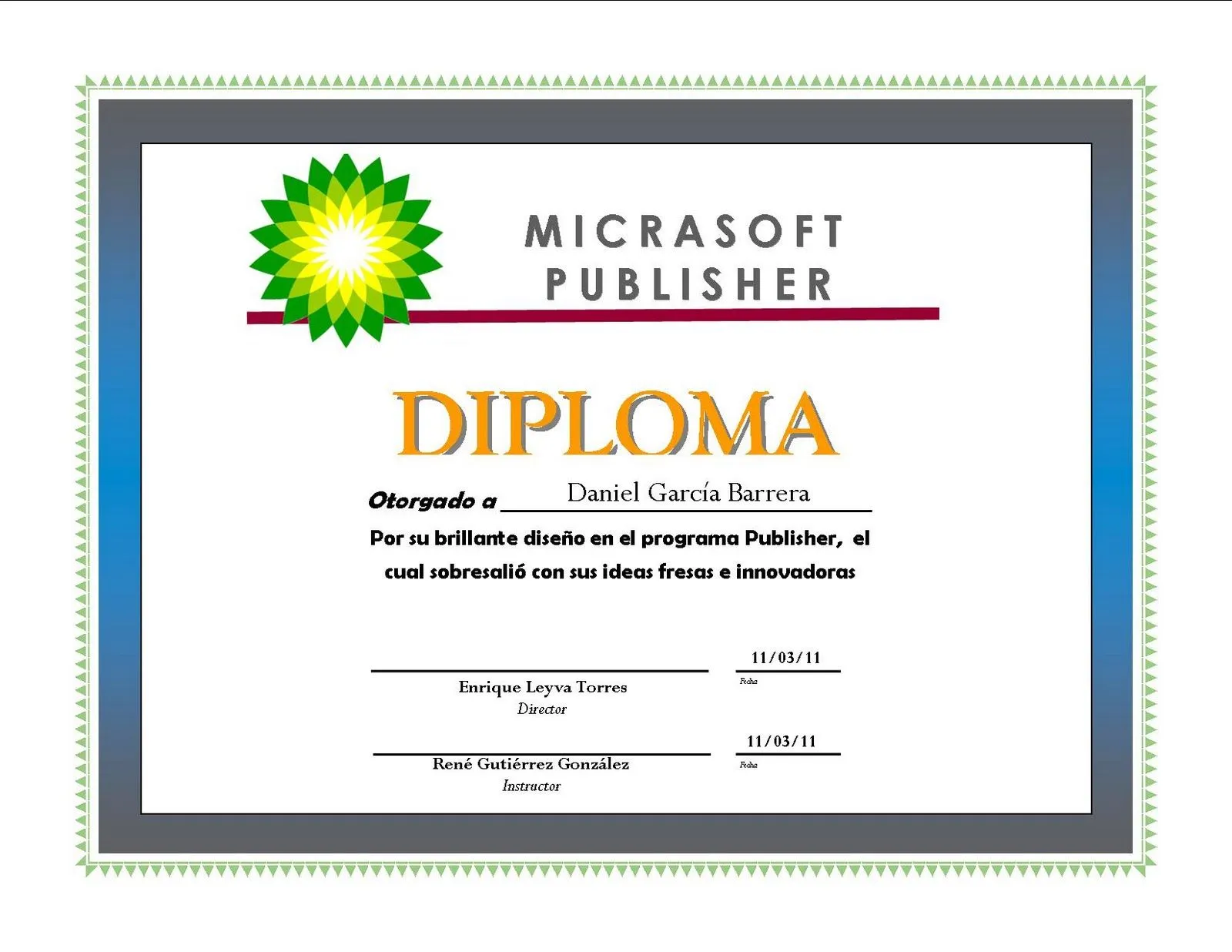 Plantillas de publisher para diplomas - Imagui