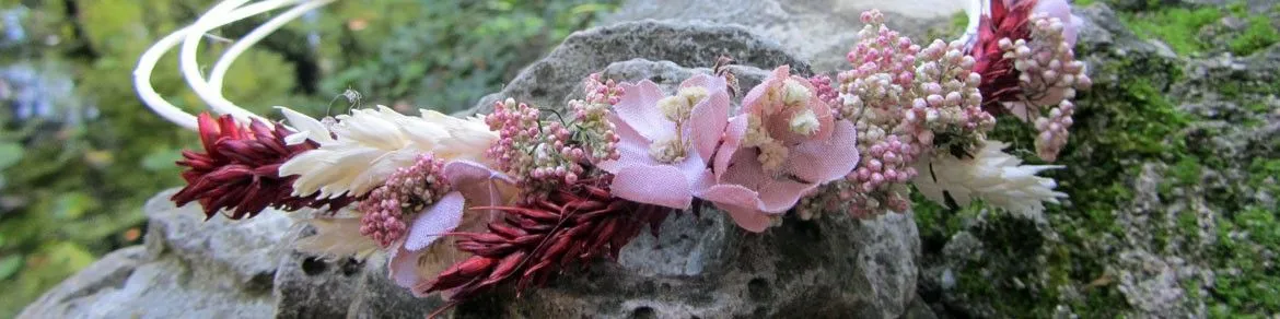 Complementos para niñas de arras elaboradas con flores de forma ...