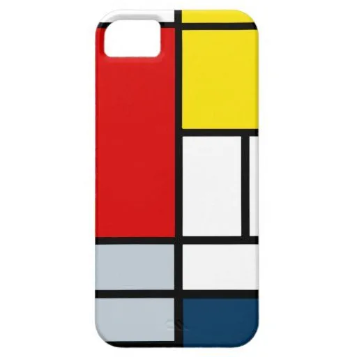 Composición de Piet Mondrian iPhone 5 Cárcasas de Zazzle.