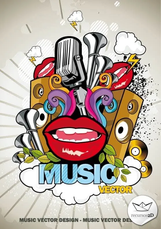 Composiciones abstractas musicales (Music Abstract Vector ...