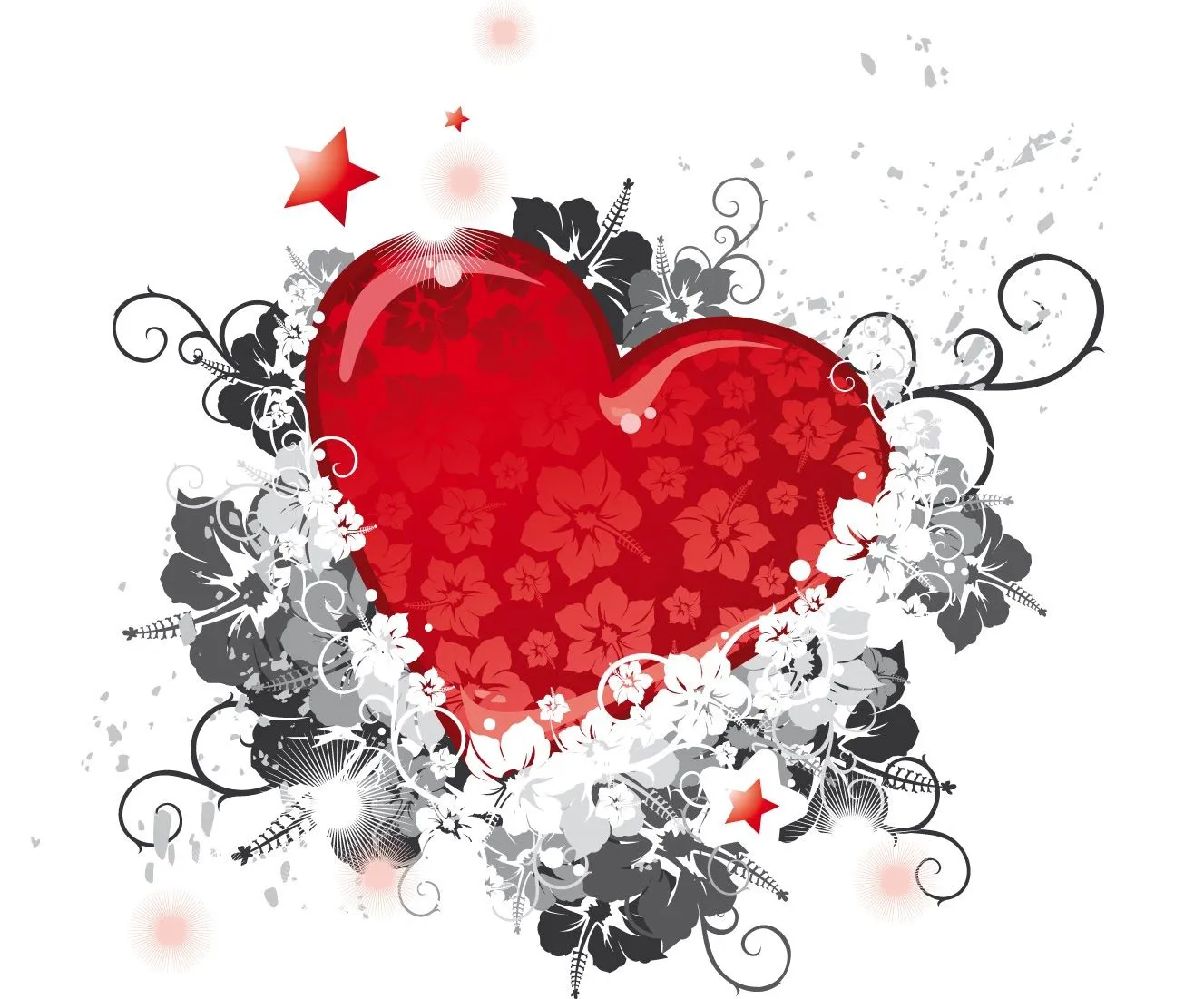 Composiciones vectoriales con corazones (Hearts Vectors Composition ...