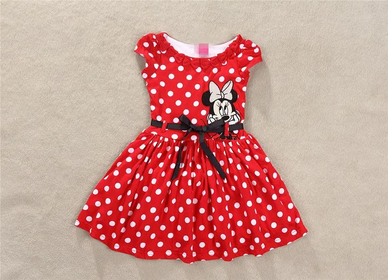 Compra Minnie Mouse vestido rojo online al por mayor de China ...