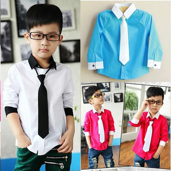 Compra niños camisas de vestir online al por mayor de China ...